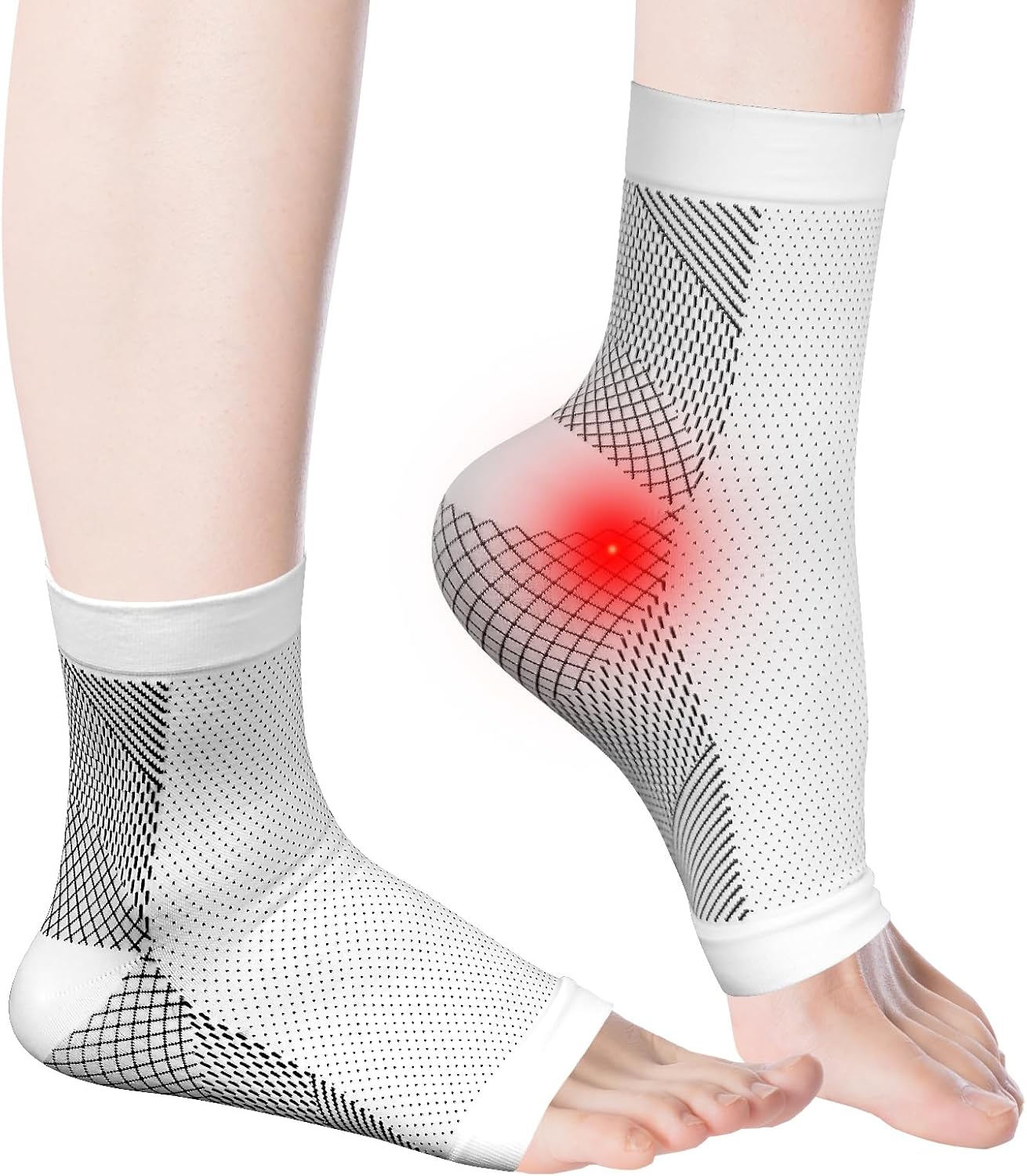 Calcetines de neuropatía para mujeres y hombres, manga de compresión de tobillo, calcetines de alivio calmante para aliviar el dolor neuropatía,