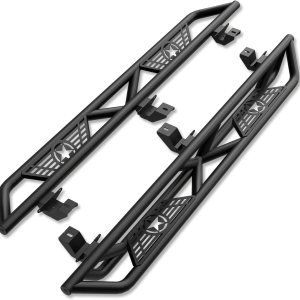 Estribos para estribos JL compatibles con Jeep Wrangler JL Unlimited 2018, 2019, 2020, 2021, 2022, 2023, 4 puertas, barras Nerf de acero resistente, Estribos para estribos JL compatibles con Jeep Wrangler JL Unlimited 2018, 2019, 2020, 2021, 2022, 2023, 4 puertas, barras Nerf de acero resistente,