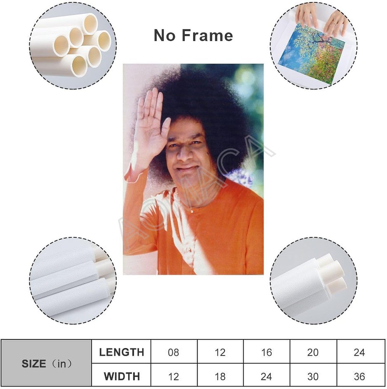Póster de la educadora india Sathya Sai Baba de la India, pósteres e impresiones artísticas de pared, pintura en lienzo, póster de arte de pared