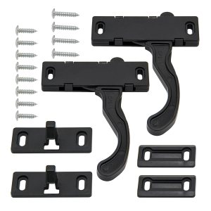 Kit de pestillo de puerta de pantalla RV con tornillos, mango derecho compatible con caravana, remolque de viaje para autocaravana, mejora la Kit de pestillo de puerta de pantalla RV con tornillos, mango derecho compatible con caravana, remolque de viaje para autocaravana, mejora la