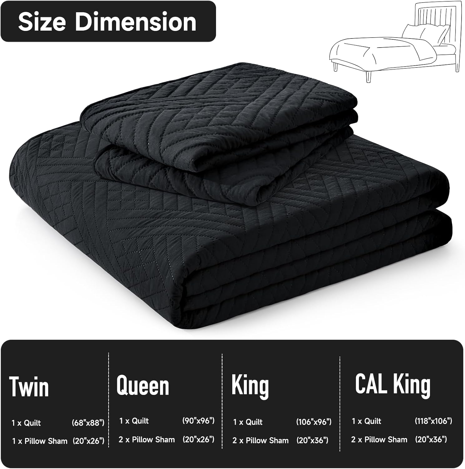 Lavsiry Edredón negro Queen con patrón de rayas, juego de ropa de cama delgado ligero de verano, colcha y colcha de microfibra suave para todas las