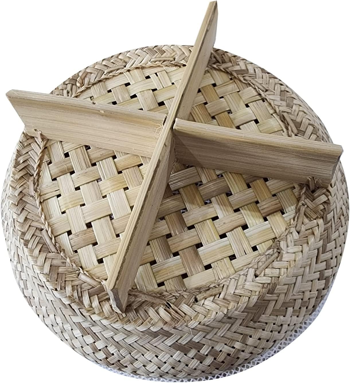 Heavens Tvcz – Cesta de vapor de arroz tailandés pegajosa para arroz o olla eléctrica, cocina asiática, diámetro de 8.00 pulgadas