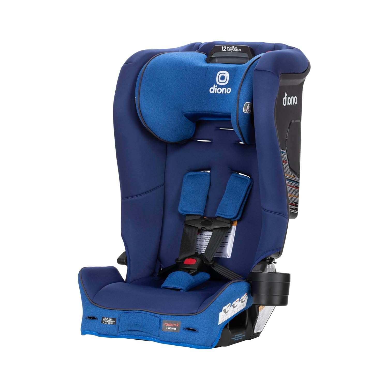 Diono Radian 3R SafePlus, asiento convertible todo en uno, orientado hacia atrás y hacia adelante, ingeniería SafePlus, 10 años 1 asiento de