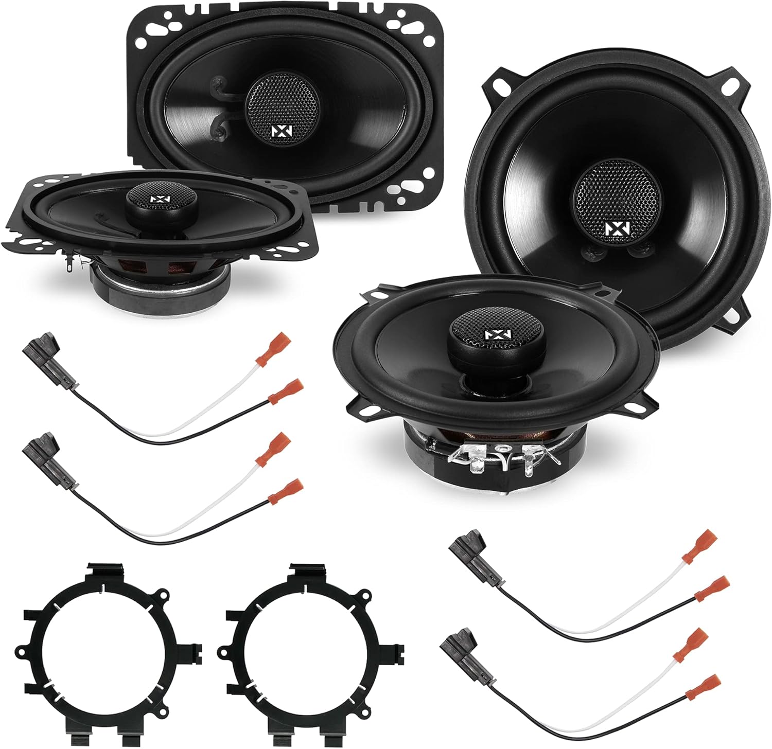 NVX Paquete de reemplazo de altavoces de fábrica para GMC Sierra 1999-2006