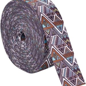 BENECREAT 9.5 yardas impresas correas 1-12 pulgadas poliéster jacquard correa raya triángulo costura cinta tejida colorida cinta para accesorios de BENECREAT 9.5 yardas impresas correas 1-12 pulgadas poliéster jacquard correa raya triángulo costura cinta tejida colorida cinta para accesorios de
