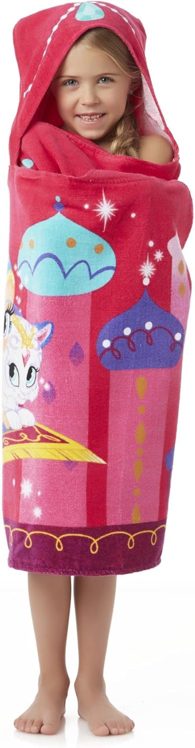 Nickelodeon Toalla con capucha Shimmer and Shine para baño, piscina y playa