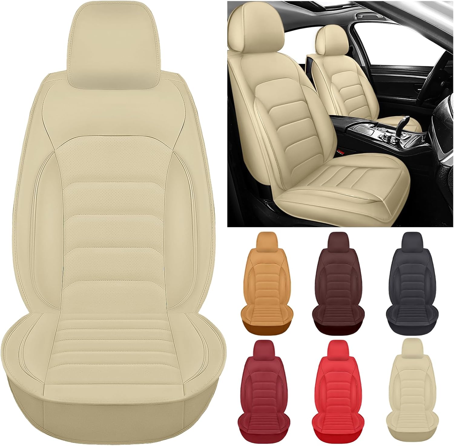 Juego completo de fundas de asiento de automóvil de ajuste personalizado para Lexus GX 460 2010-2023 de cuero de alta calidad, fundas de asiento