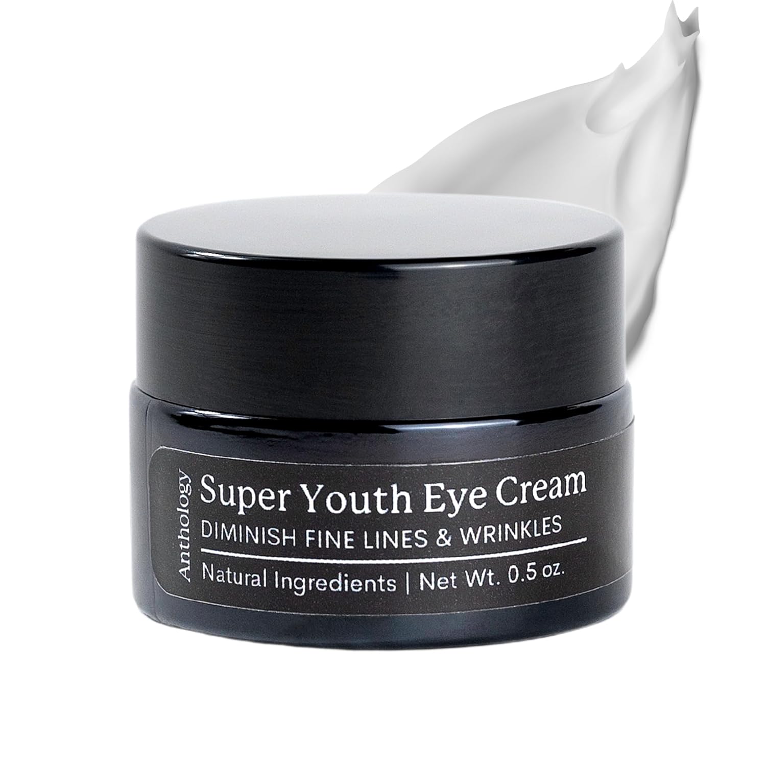 ANTHOLOGY Super Youth Crema de ojos para arrugas y ojeras  Crema antienvejecimiento para debajo de los ojos con péptidos, aloe vera orgánico y