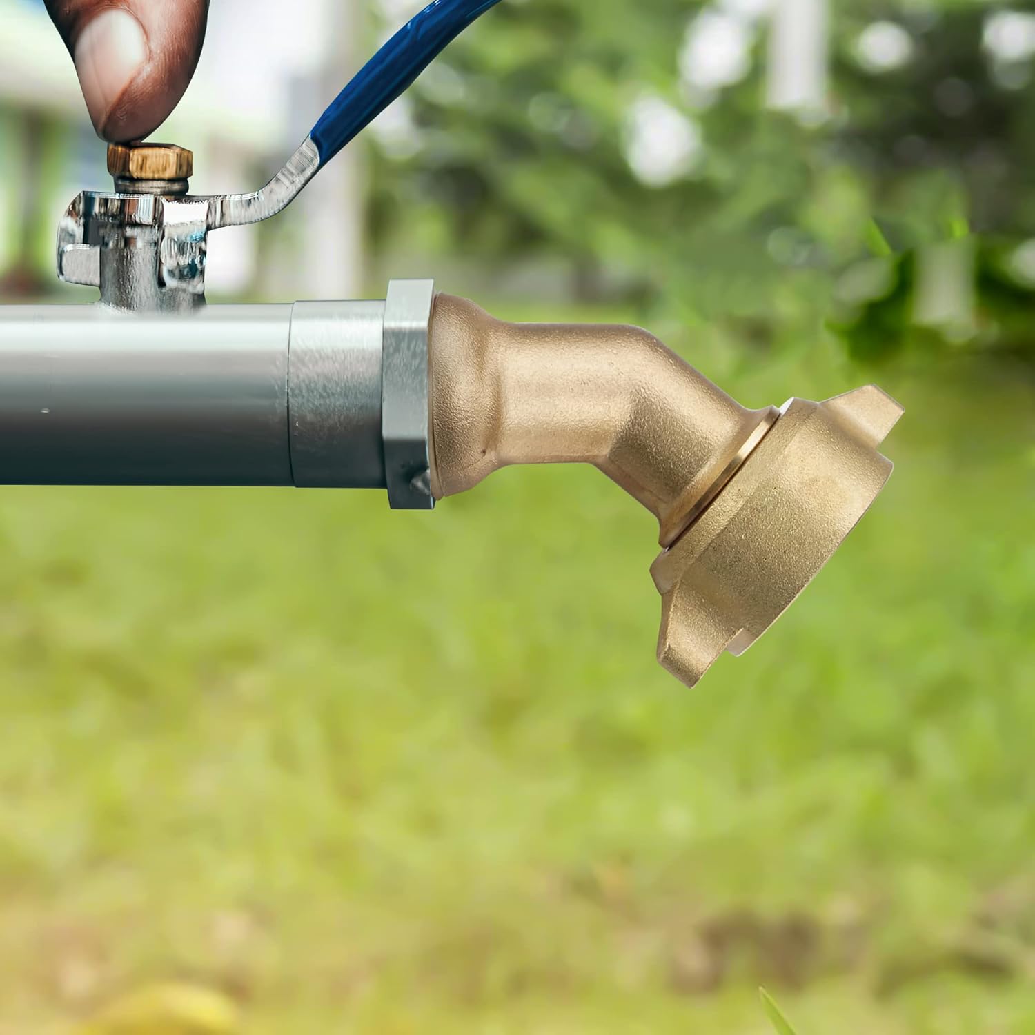 Codo de manguera de 45 grados, conector de manguera de jardín de 34 pulgadas, accesorios de latón macizo para entrada de agua dulce de RV, conexión