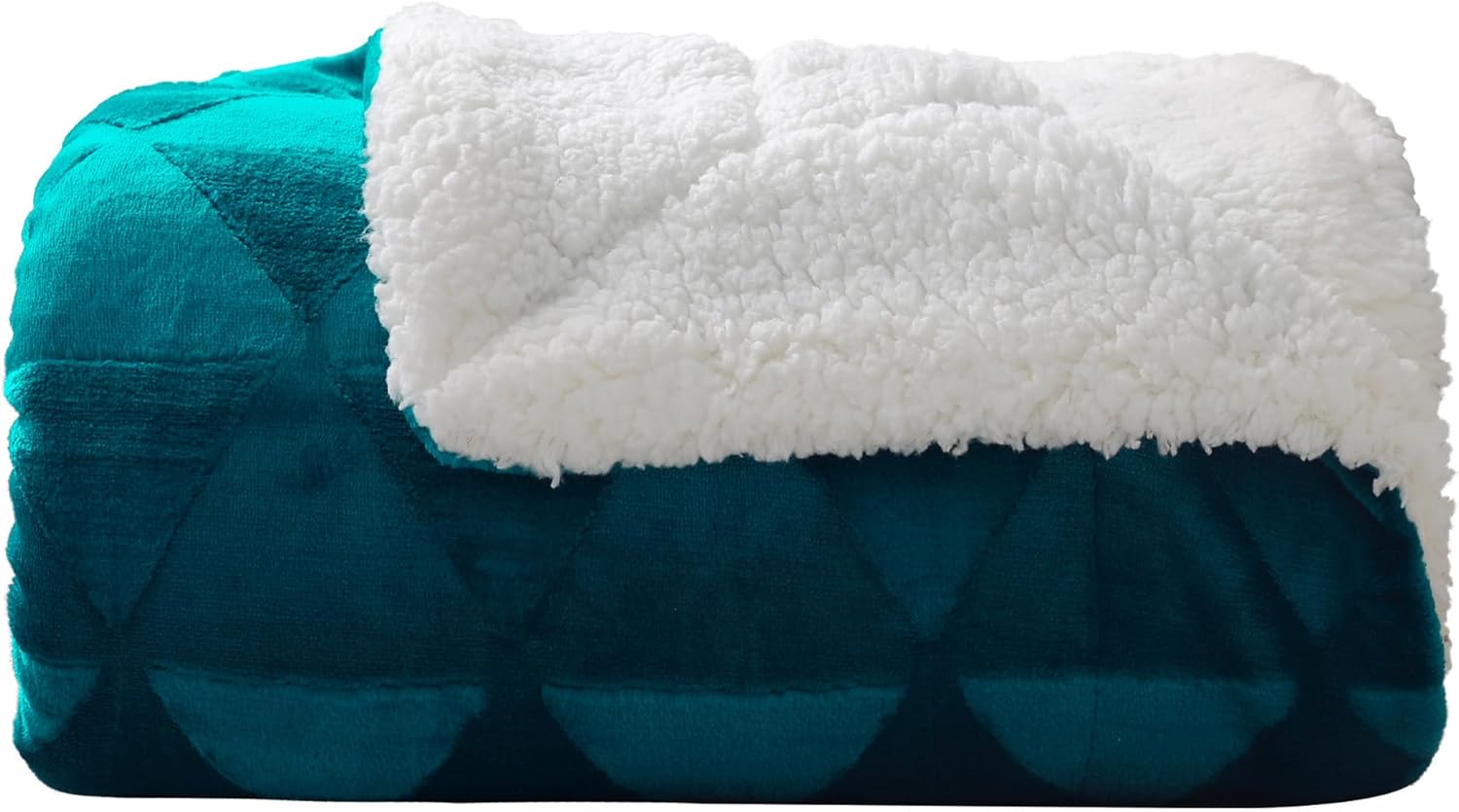 Exclusivo Mezcla – manta grande de 50″ x 70″, franela cepillada reversible y manta de sherpa de felpa, decorativa, ligera, suave y cálida