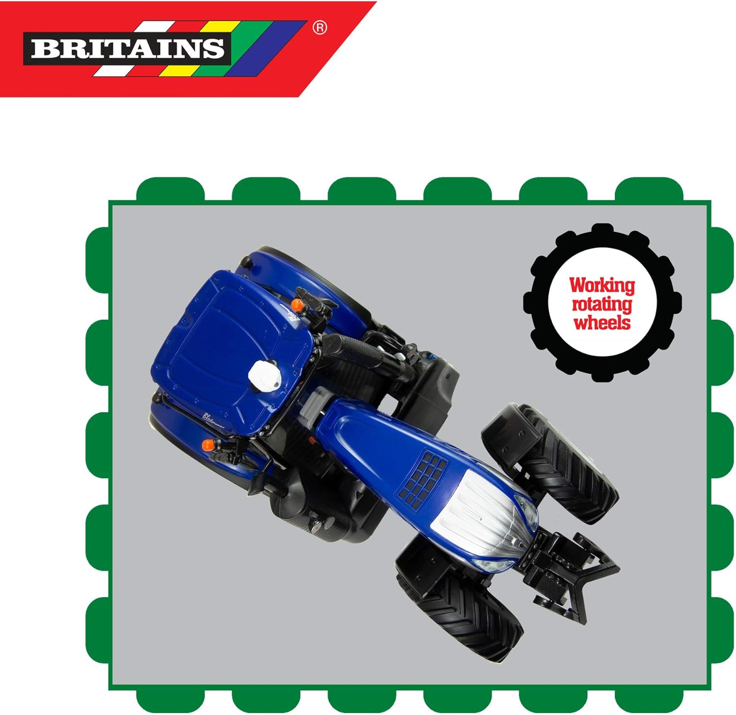 Britains 43216 T8 Traktor New Holland T8.435 – Juego coleccionable para niños, tractor compatible con todos los juguetes de granja a escala 132,