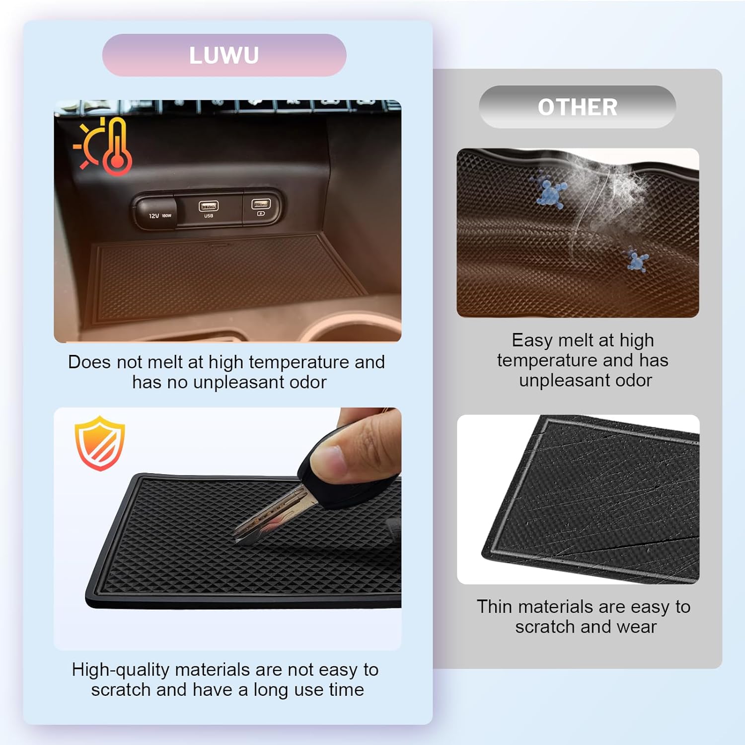 LUWU Alfombrillas para consola central Kia KIA K5 DL3 2023, 2021-2024 K5 GT Line portavasos 2023 2024 K5 LXLXSGTEX 2024 Accesorios para Kia K5 2024