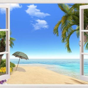 Mi Alma Calcomanías de pared de vinilo extraíbles 3D, diseño de marco de ventana, amplia variedad de vistas realistas, fáciles de aplicar, despegar Mi Alma Calcomanías de pared de vinilo extraíbles 3D, diseño de marco de ventana, amplia variedad de vistas realistas, fáciles de aplicar, despegar