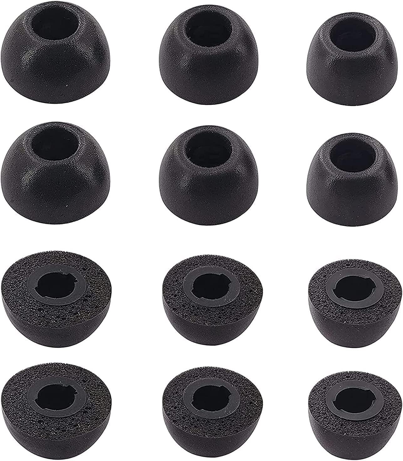 Puntas de espuma compatibles con auriculares Bose QuietComfort II, tamaños SML que caben en la funda, punta de espuma viscoelástica suave, repuesto