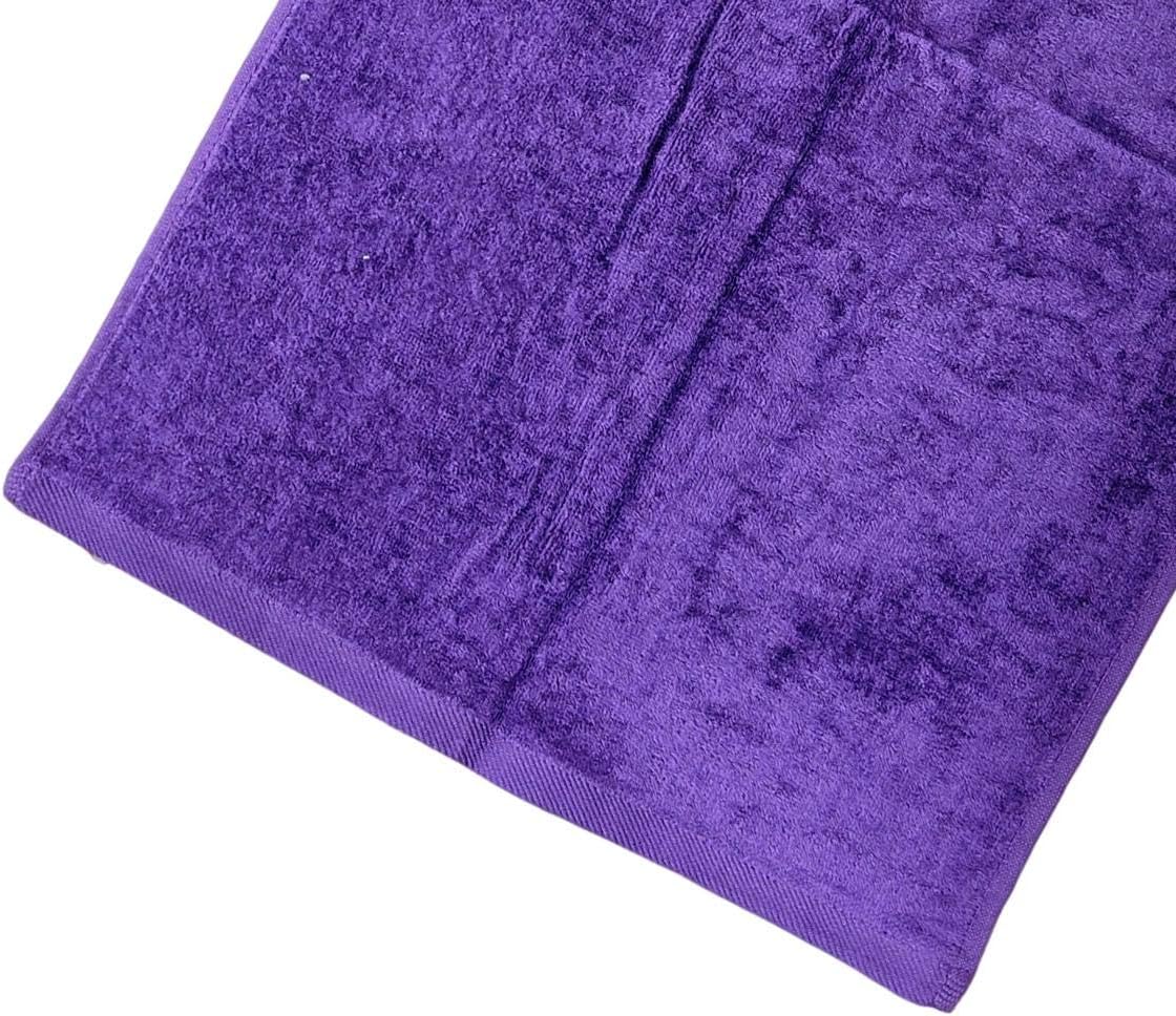 101 BEACH Personalizado con monograma bordado o nombre toalla de golf con clip (morado)