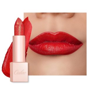 Oulac Lápiz labial hidratante rojo coral, bálsamo labial teñido con aceite de rosa de damasco alivia los labios, maquillaje de labios brillante y Oulac Lápiz labial hidratante rojo coral, bálsamo labial teñido con aceite de rosa de damasco alivia los labios, maquillaje de labios brillante y