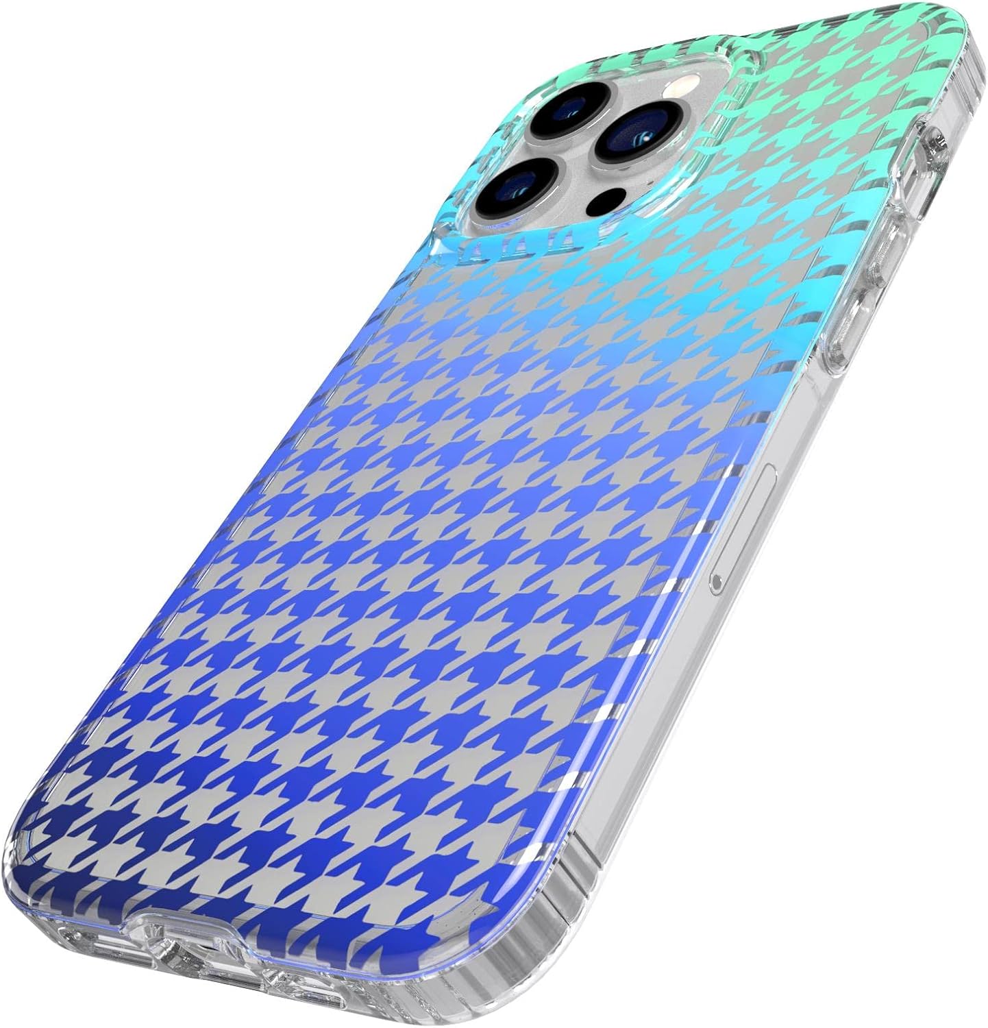 tech21 Evo Art Ombre Houndstooth – Funda protectora para iPhone 13 Pro con ilustraciones exclusivas y protección contra caídas de 12 pies