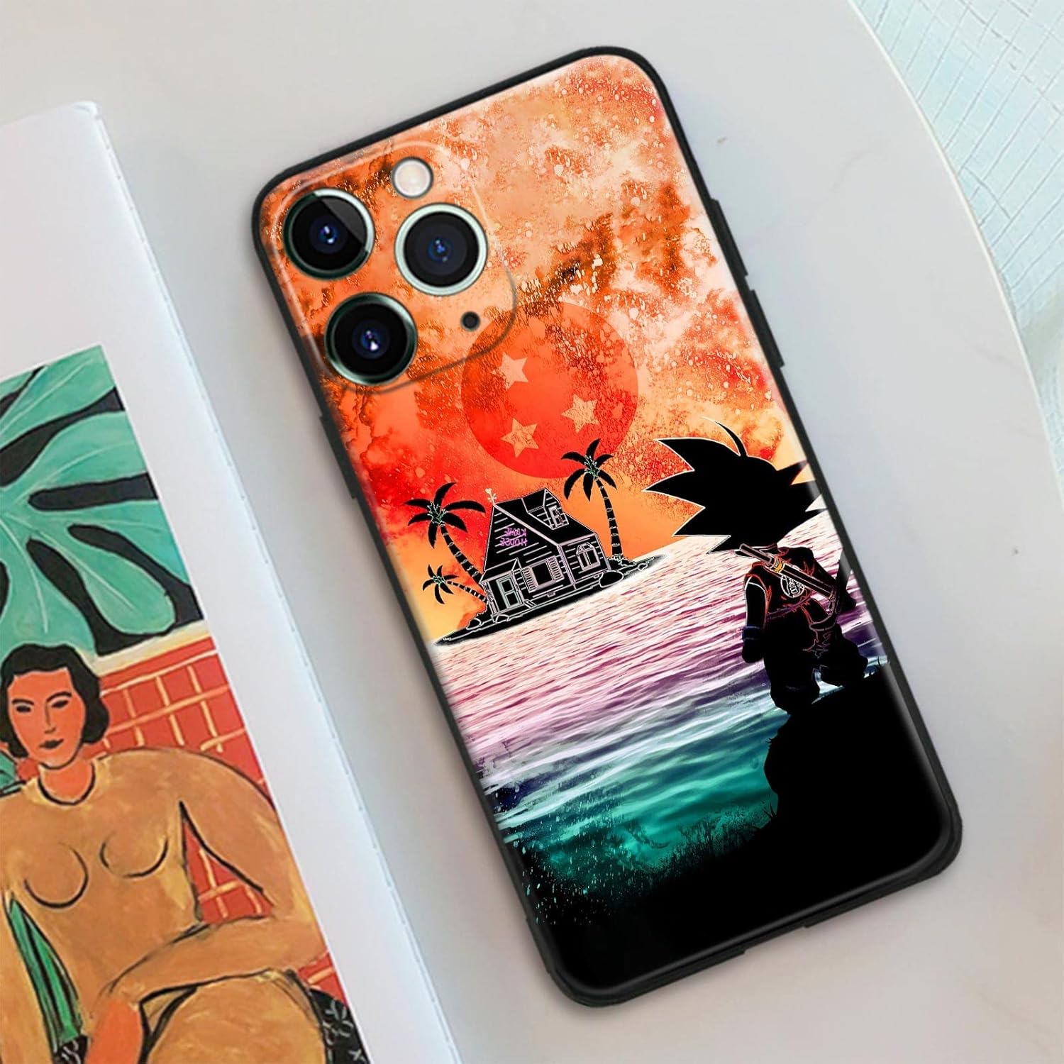 Funda protectora para teléfono de anime japonés, diseño de manga, anti-caída, a prueba de golpes, funda Kame House para iPhone 14