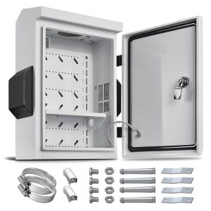 Caja eléctrica al aire libre, placa de acero laminada en frío, viga trasera de aleación de aluminio, diseño de ventilación de una pieza, IP65 Caja eléctrica al aire libre, placa de acero laminada en frío, viga trasera de aleación de aluminio, diseño de ventilación de una pieza, IP65