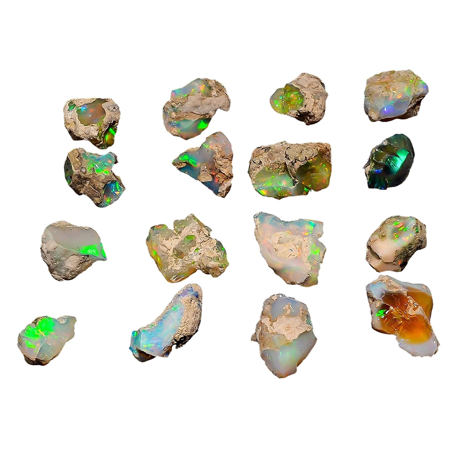 75 carats Ethiopian Opal Raw, Fire Play Opal, Opal Supply, Jewelry Making Stones, DIY Crystals, Energy Stone, Chakra Opal, Healing Opals, Birthstone
