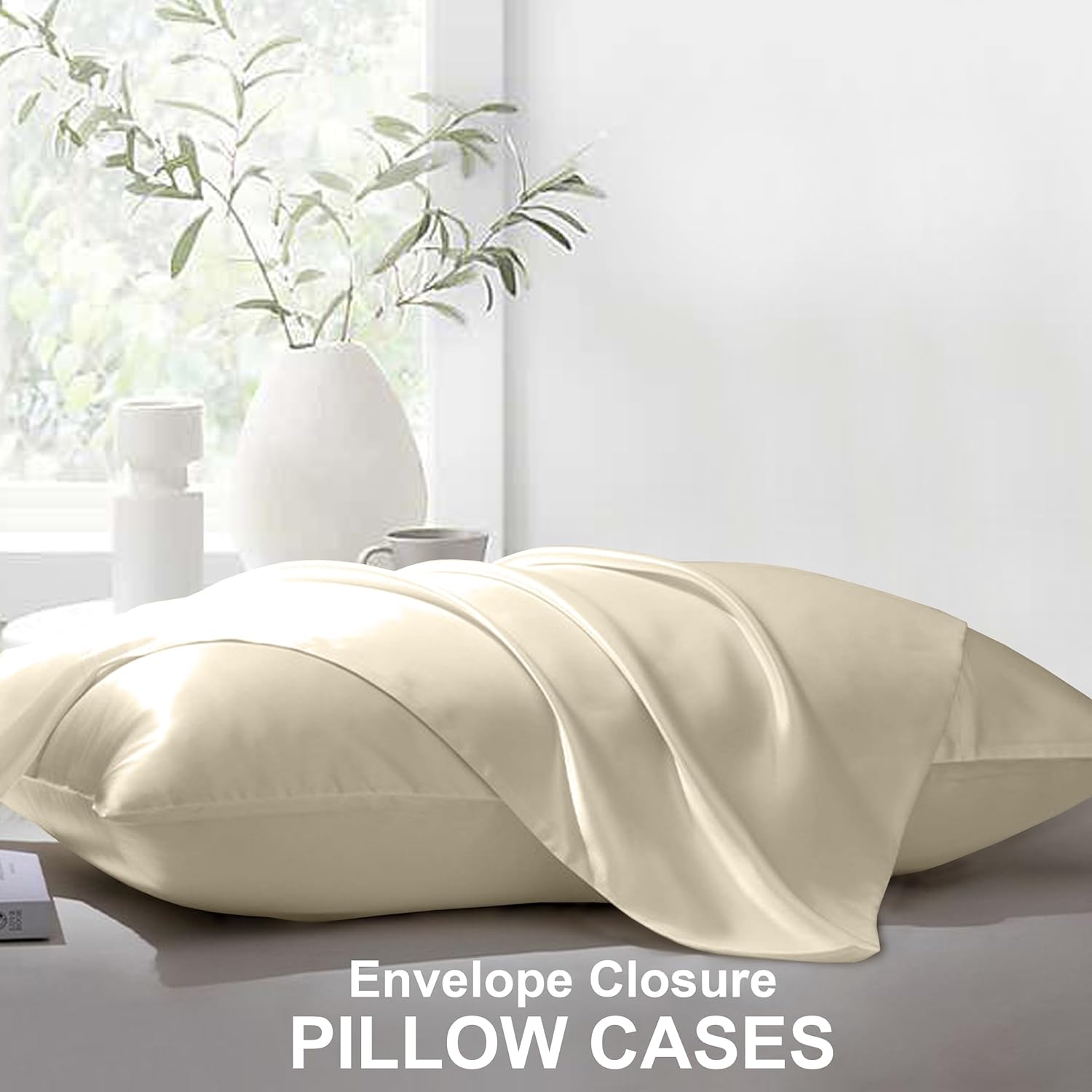 Tencel – Juego de sábanas de 3 piezas, 100% orgánico, natural, 300 hilos, refrescante, extrasuaves, suaves como la seda, sábanas de lujo de fácil