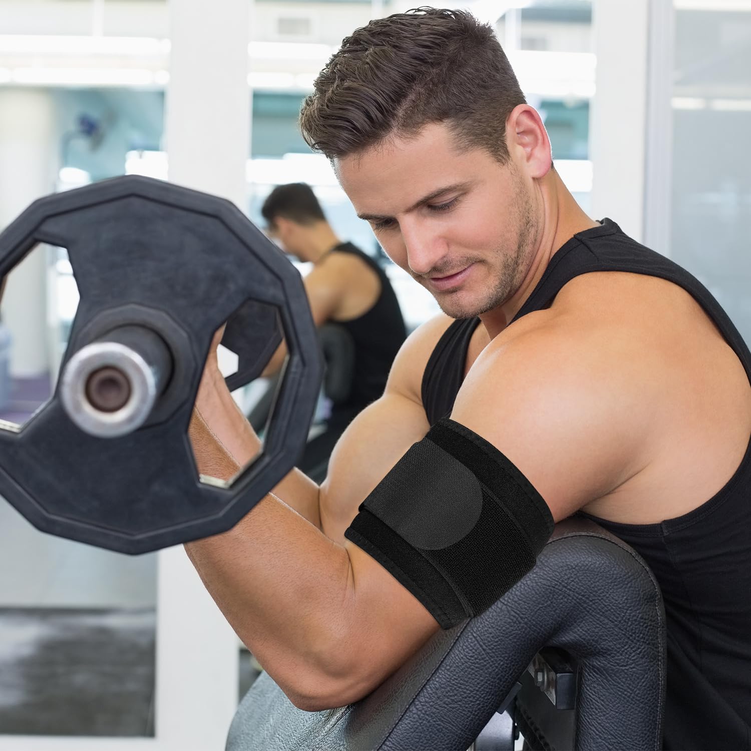 supregear Soporte de compresión para tendinitis y tríceps, manga de compresión para tríceps para aliviar el dolor y tensiones musculares, soporte de