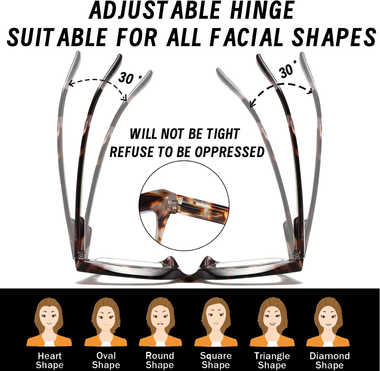 Hubeye 4 pares de lentes de lectura retro de gran tamaño con marco grande para hombres y mujeres, cuadrados, estilo Oprah, bloqueo de luz azul,