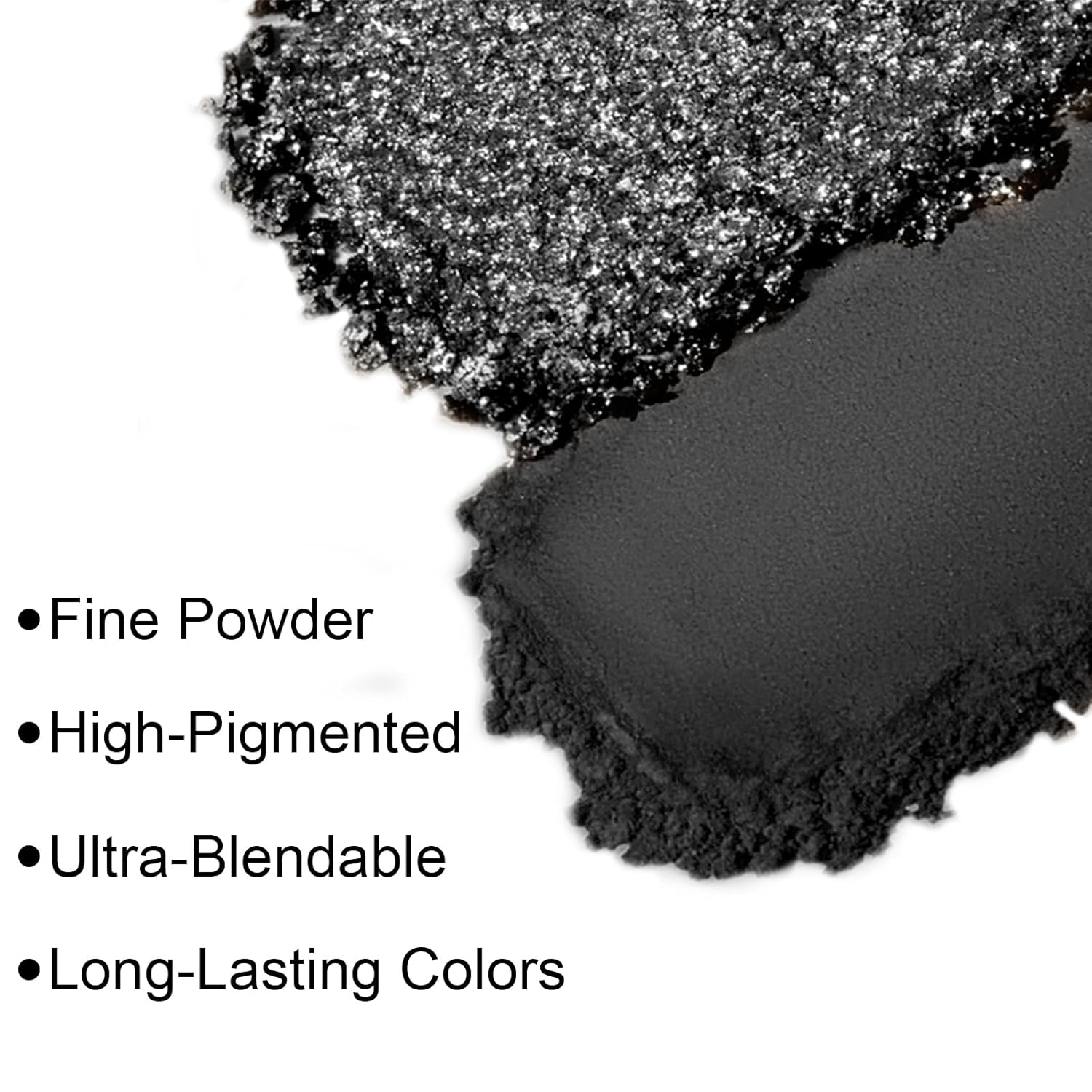 Erinde Sombra de ojos con purpurina única, paleta de polvo prensado de sombra de ojos con purpurina mate, ultra mezclable, de larga duración,