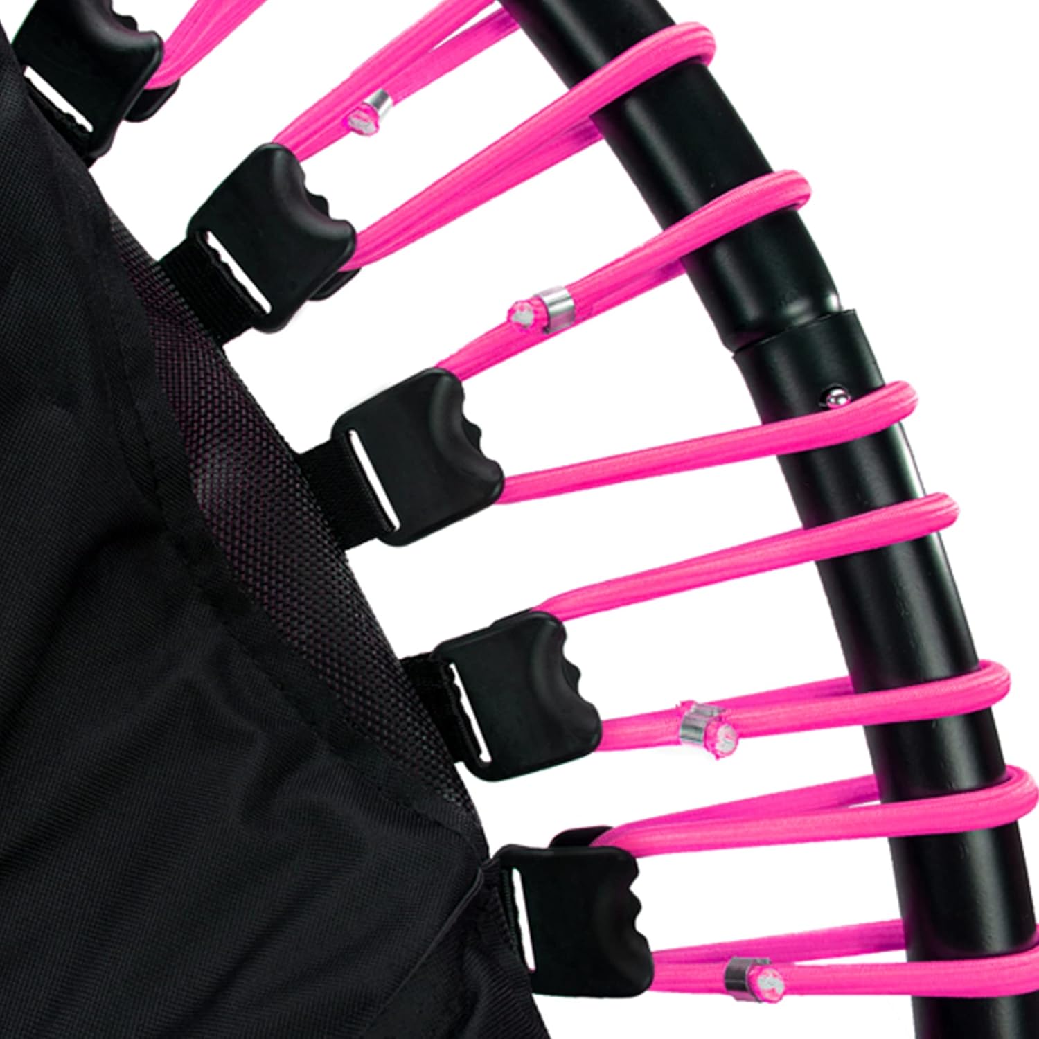 LEAPS & REBOUNDS Barra de estabilidad ajustable de 40 pulgadas con mini trampolín de fitness de 40 pulgadas y rebote de gimnasio en casa para
