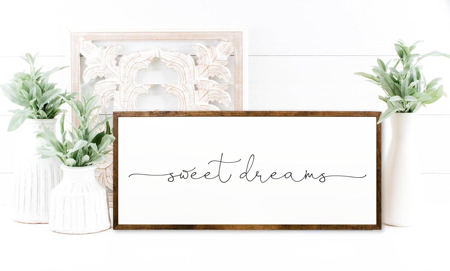 10×20 inches, Sweet Dreams Wooden Sign  Inspirational Quote Decor  Farmhouse Bedroom  Nursery Home Accent  Unique Gift Idea  Distressed Wood  Rustic