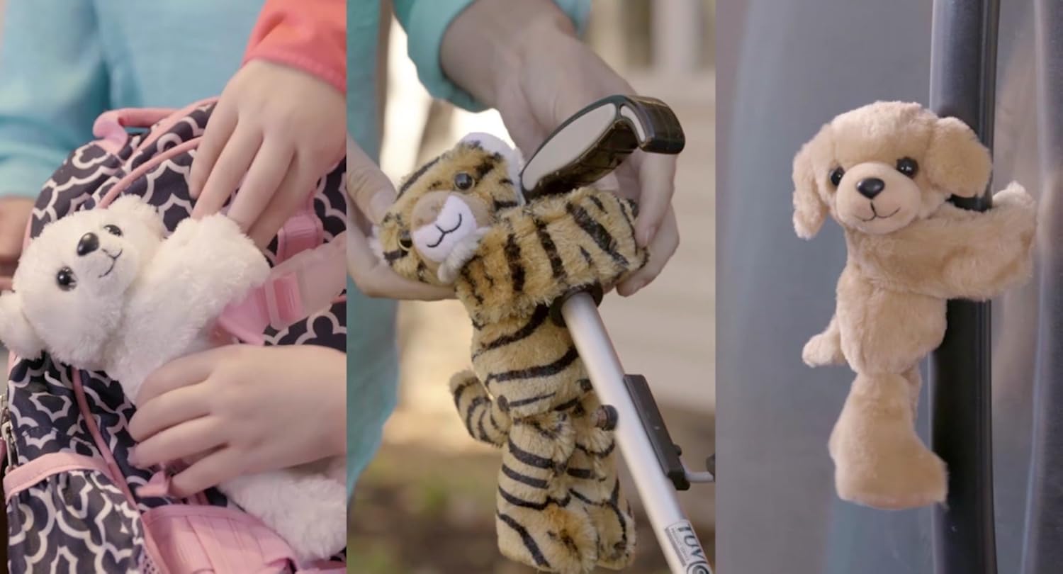 Wild Republic Huggers Juguete de peluche, ajustable estilo brazalete, juguete para niños, Koala