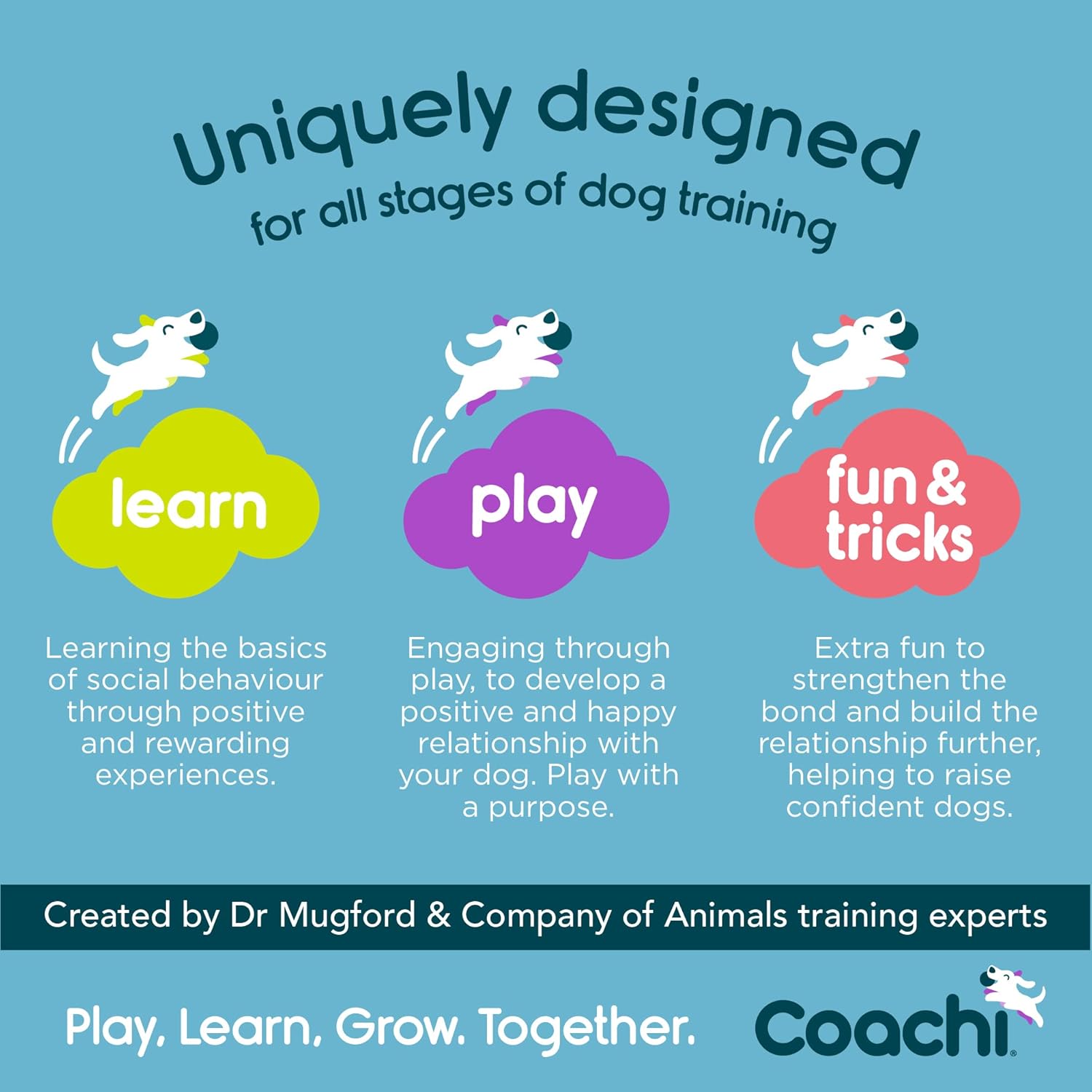 Coachi Chase & Treat – Un divertido juguete de enriquecimiento para perros, rellena con golosinas para jugar interactivo. Bueno para motivar,