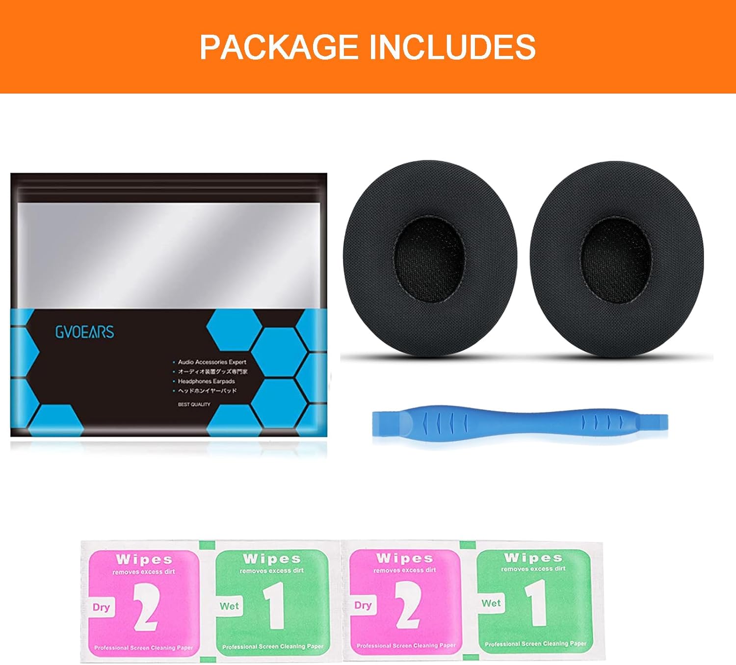GVOEARS Almohadillas de repuesto para Beats Solo 2 Solo 3 – Almohadillas de gel refrescante para auriculares inalámbricos con cable Solo 23 con