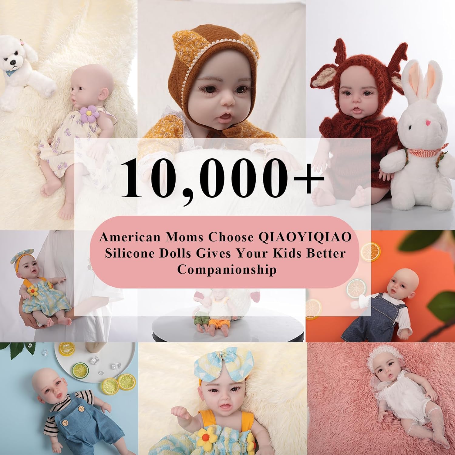 Muñecas de bebé Reborn de silicona de cuerpo completo de 10 pulgadas, sin muñecas de vinilo, ojos cerrados, muñeca realista de silicona platino