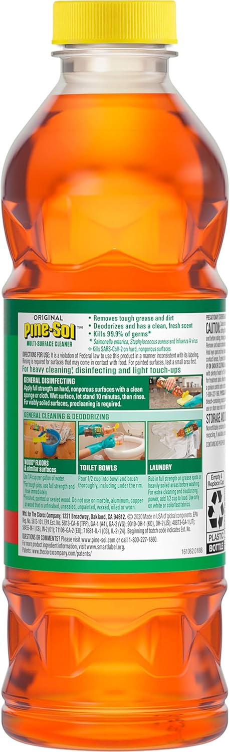 Pine-Sol Limpiador multisuperficie, pino original, 24 onzas (el paquete puede variar) (paquete de 3)