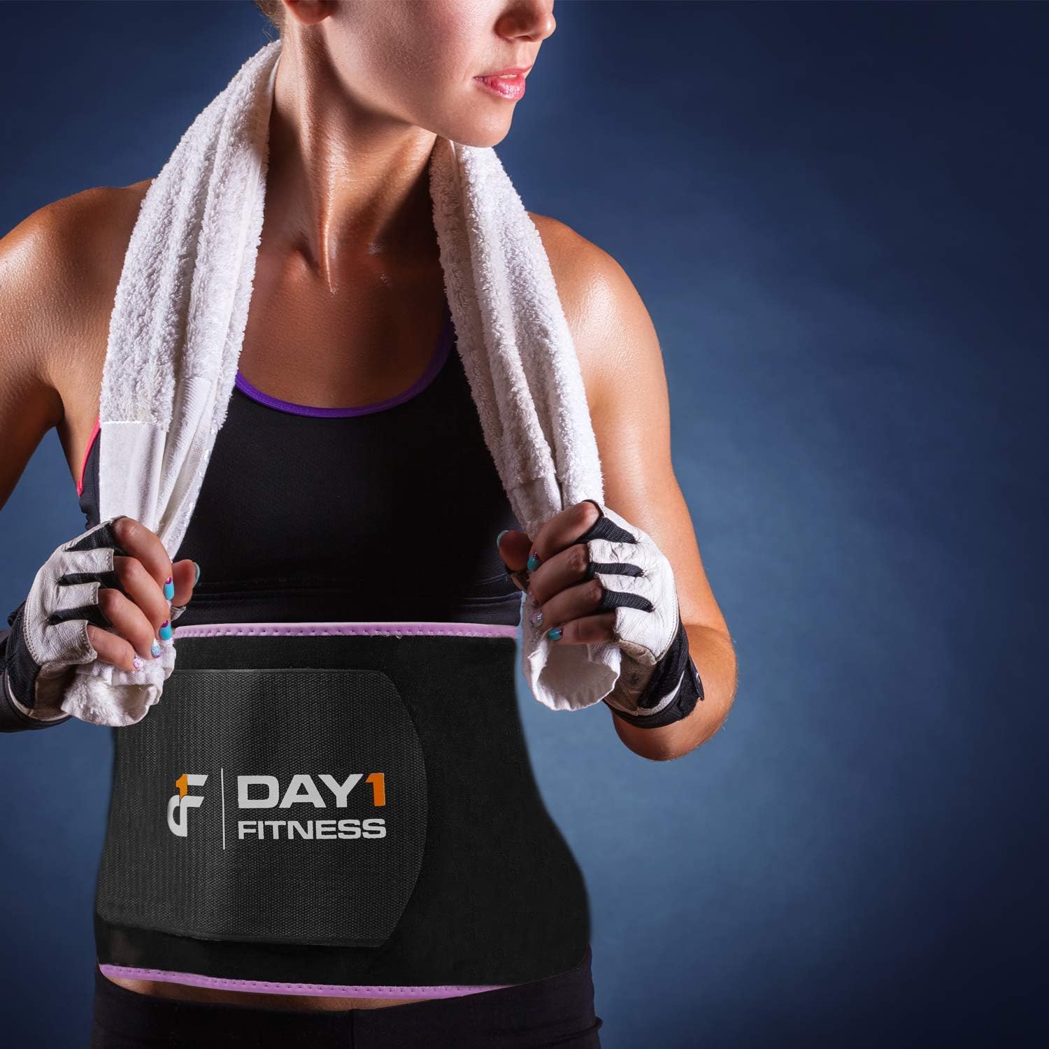 Day 1 Fitness – Cinturón reductor de cintura duradero para pérdida de peso, entrenamiento abdominal, 5 opciones de tamaño, pequeño a XXL, unisex