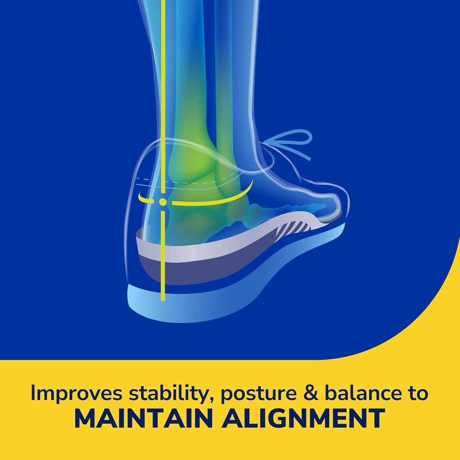 Dr. Scholl’s Plantillas de apoyo extra, absorción de impactos superior y soporte de arco reforzado para hombres grandes y altos para reducir la