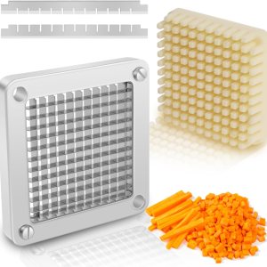 Replacement Chopper 14″ Blade and Pusher Block, Commercial Vegetable Chopper Blade, French Fry Cutter Stainless Steel Blade for Fruit Cutting Replacement Chopper 14″ Blade and Pusher Block, Commercial Vegetable Chopper Blade, French Fry Cutter Stainless Steel Blade for Fruit Cutting