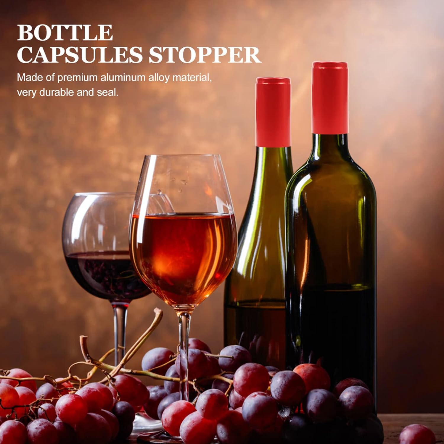 Luxshiny 10pcs Pvc Termoencogimiento Cápsulas Con Lágrima Vino Envoltura Botella Cápsulas Shrink Cap para Bodegas y Uso en el Hogar Rojo