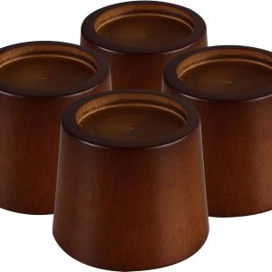 Bloques elevadores de madera para muebles de cama, juego de 4 elevadores de cama de 3 pulgadas, elevadores redondos de madera maciza resistentes que Bloques elevadores de madera para muebles de cama, juego de 4 elevadores de cama de 3 pulgadas, elevadores redondos de madera maciza resistentes que