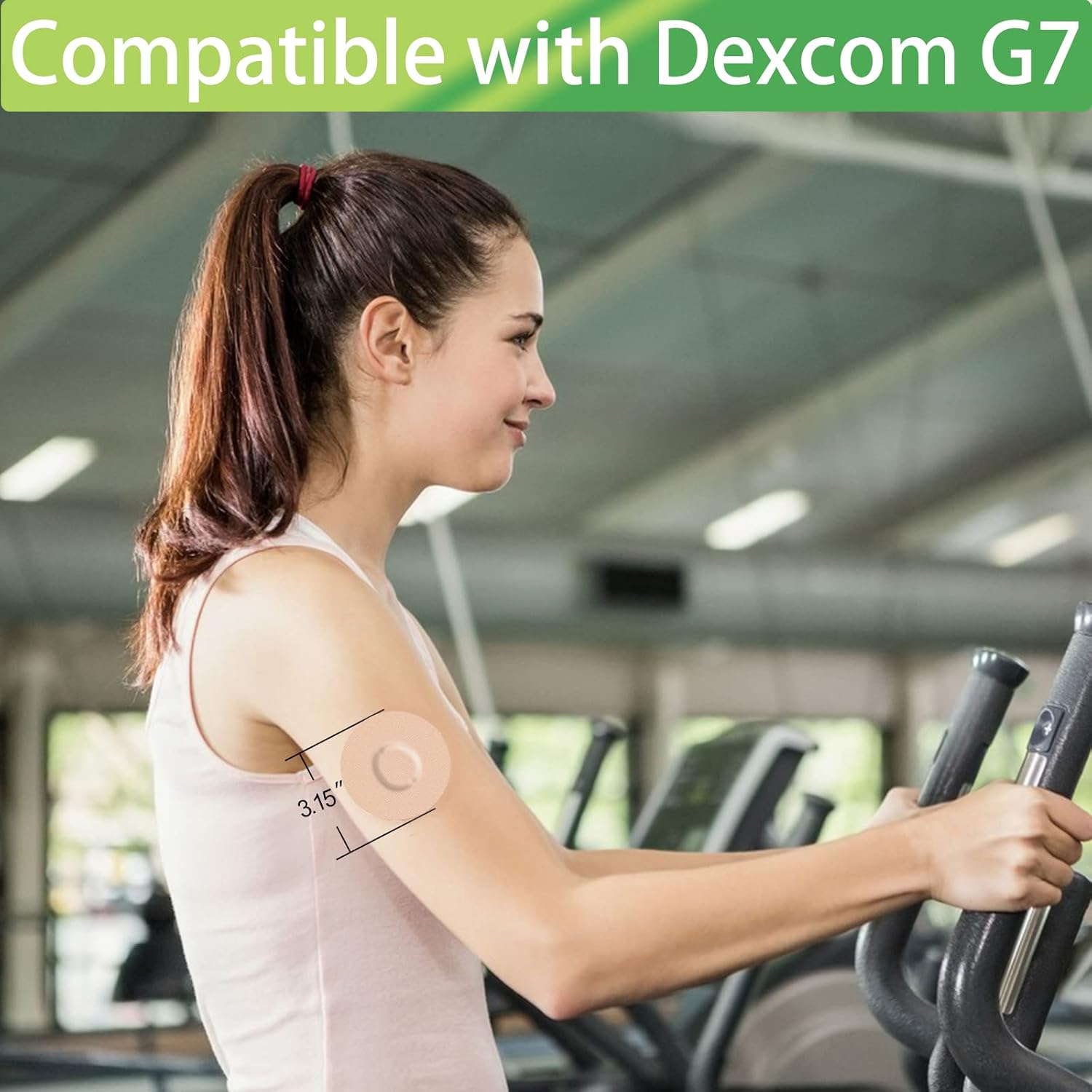 Dexcom – Parches adhesivos G7 impermeables, paquete de 20 parches Dexcom para G7, cinta flexible CGM, hipoalergénica y sin látex, parche superpuesto