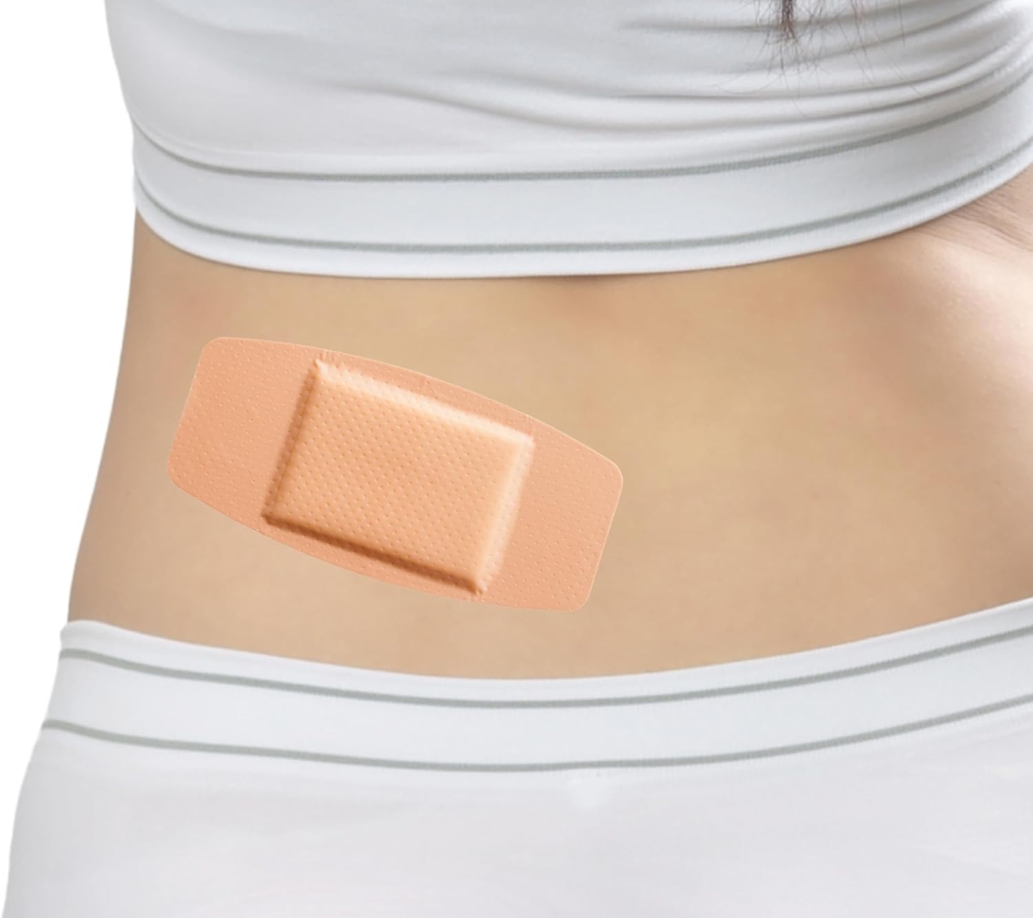 Parche adhesivo extra grande  Vendajes de plástico transparente estéril de 2 x 4.5 pulgadas, transpirable y flexible con almohadilla antiadherente y