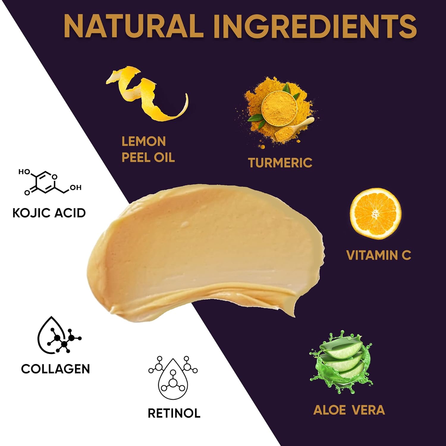VALITIC Máscara de vitamina C y arcilla de cúrcuma, corrector de manchas oscuras con ácido kójico, ácido hialurónico y retinol, rutina de cuidado de