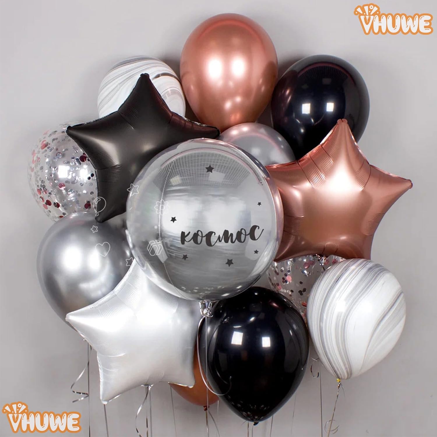 Globos de estrella marrón chocolate de 18 pulgadas, 10 globos metálicos de aluminio de Mylar en forma de estrella de chocolate para decoración de