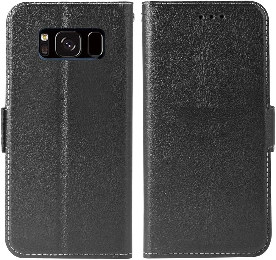 Funda para teléfono Samsung Galaxy S8 Plus, funda tipo cartera con tapa, piel sintética, ranuras para tarjetas de crédito, protección de cuerpo