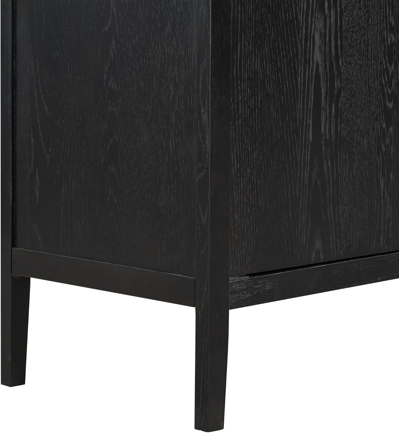 P PURLOVE Aparador moderno de granja con almacenamiento, armario de buffet para comedor con 2 puertas, armario de almacenamiento con 4 patas para
