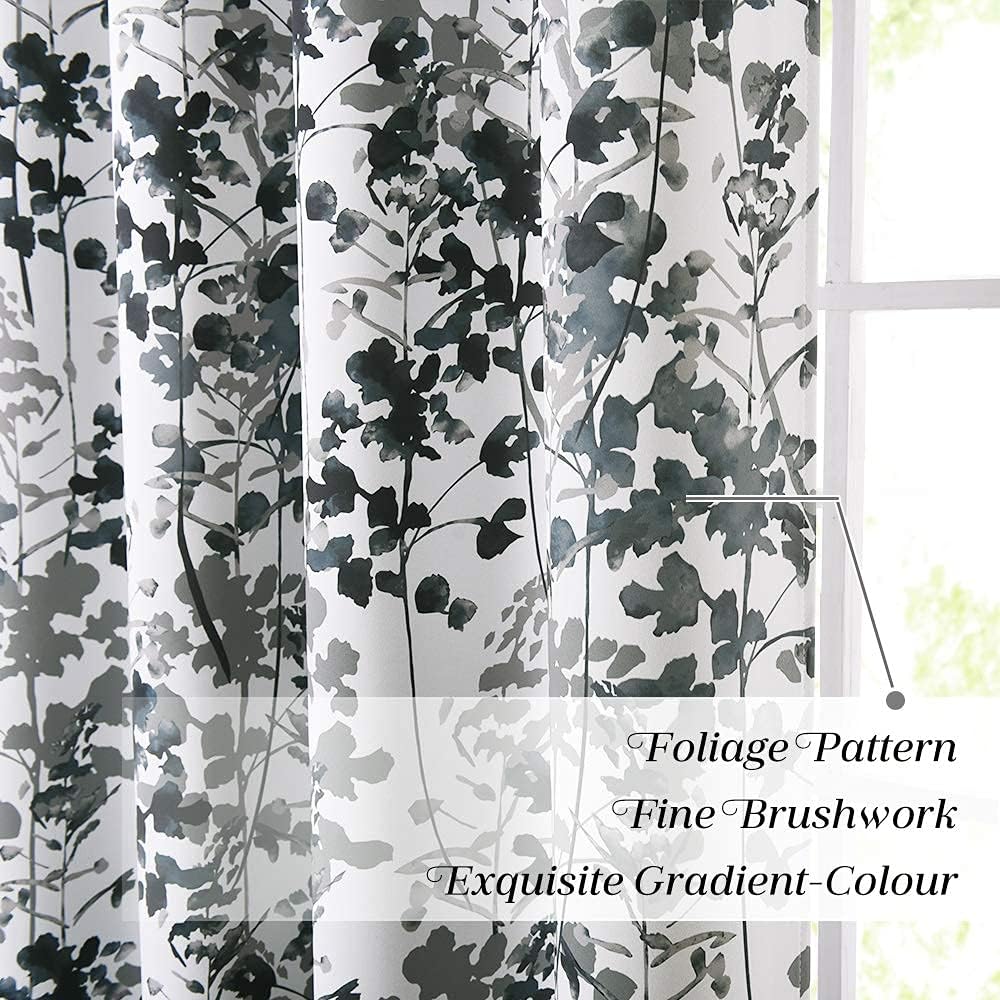 Cortinas Kgorge opacas, diseño de damasco