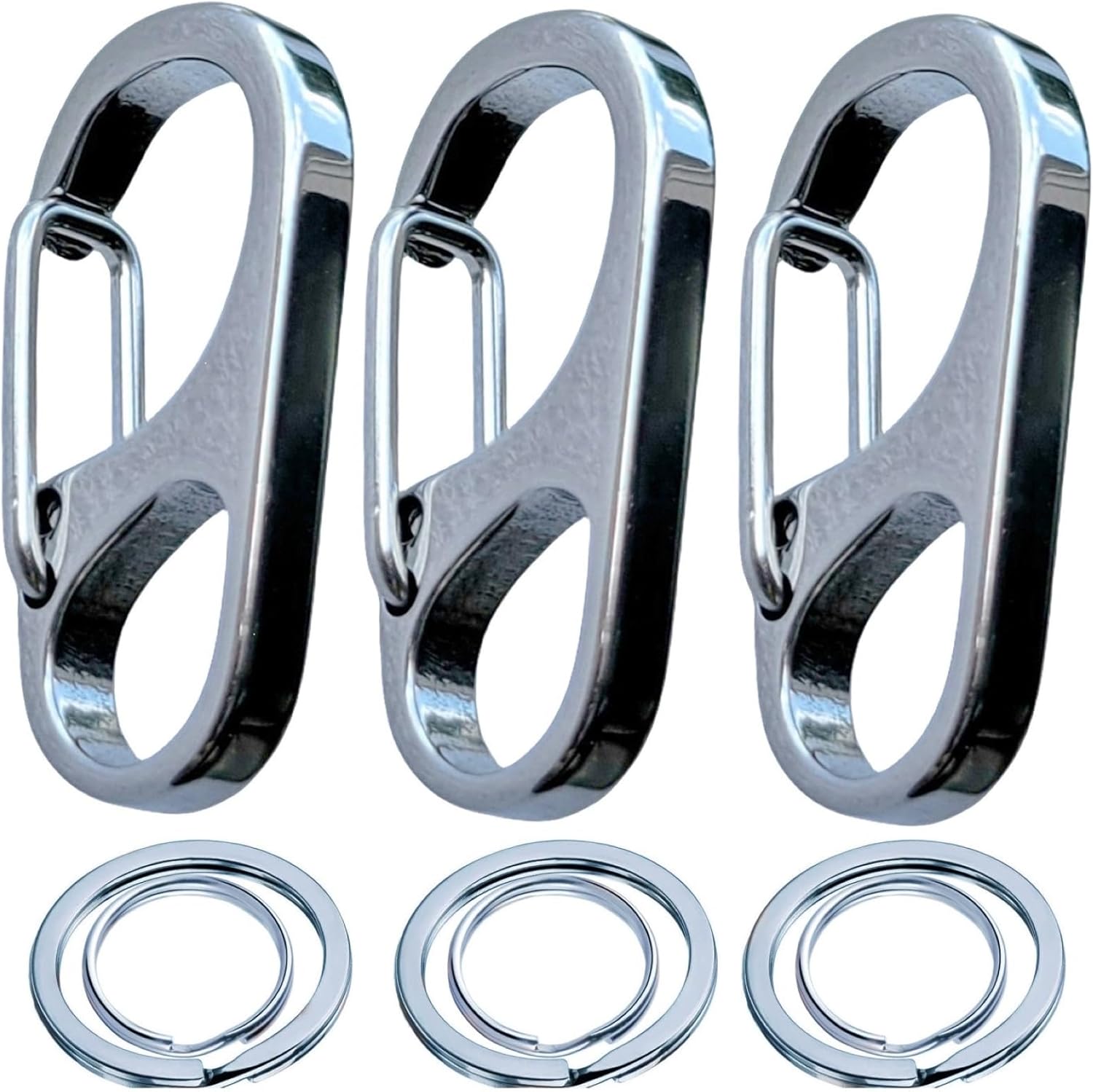 Clips rápidos para etiqueta para mascotas, clips de identificación de mascotas hechos de acero inoxidable, perfectos para perros medianos y grandes