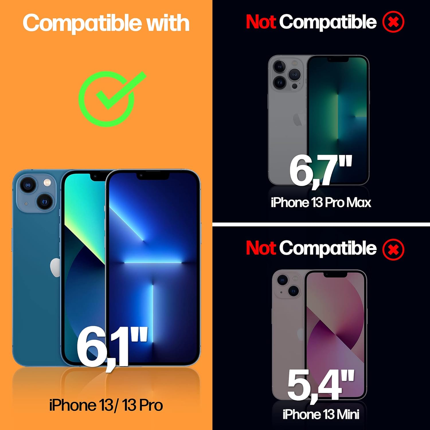 Power Theory Protector de pantalla de privacidad diseñado para iPhone 13 ProiPhone 13, vidrio templado, protección antiespía dureza 9H, kit de fácil