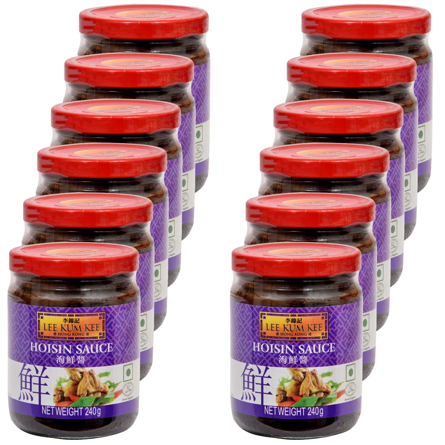 Lee Kum Kee Hoisin – Botella de vidrio para salsa, 8.5 onzas (paquete de 12)